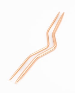 Aiguilles À Torsades Rose Gold