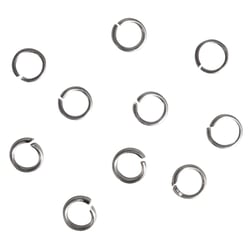 Anneaux larges, 10mm ø, platine, 2mm, 10 pces