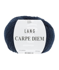 Pelote de Laine et Alpaga à tricoter CARPE DIEM - Lang Yarns 0035 Bleu Marine