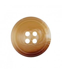 Carte de 2 boutons dégradés costume polyester 4 trous 25mm - Prym Beige Marron