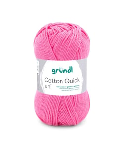 Fil à tricoter COTTON QUICK UNI - Gründl - PPSC - certifié Oeko-Tex 107 Rose