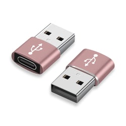 Avizar Lot de 3 Adaptateurs USB Type-C vers USB 3.0 Plug and Play Compacts Rose