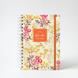 Agenda Semainier Non Daté Yellow Bloom
