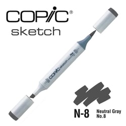 Copic - Marqueur à l'alcool Copic Sketch N8 Neutral Gray No.8