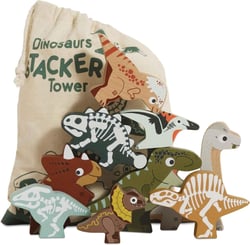 Dinosaures À Empiler – 10 Pièces - Le Toy Van - Marron