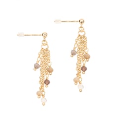 Boucles d'oreilles Bianca en pierres Agate Botswana - Sloya