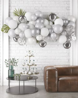 Kit 50 ballons - argent