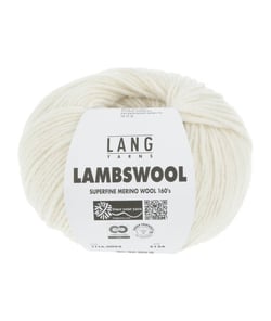 Pelote à tricoter 100% Laine Vierge LAMBSWOOL - Lang Yarns 0094 Ecru