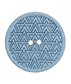 Carte de 2 boutons Recyclés chanvre/polyester 20mm - Prym Bleu Ciel
