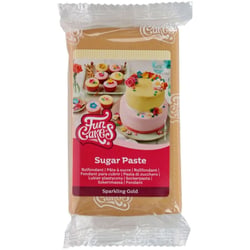 FunCakes Pâte à Sucre Sparkling Gold - 250 g