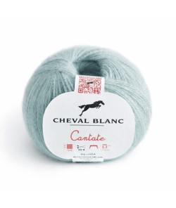 Pelote à tricoter laine et mohair CANTATE - Cheval blanc 010 Jeans