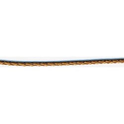 Bobine 19m Cordelière tressée aspect skaï 3mm camel