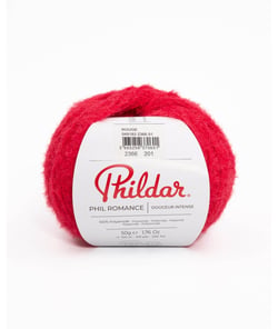 Fil doux PHIL ROMANCE - Phildar - certifié Oeko-Tex Rouge