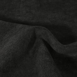 Tissu Jacquard d'ameublement Ultraclean uni Noir