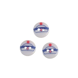 Lot de 3 boutons 2 trous enfant chapeau marin