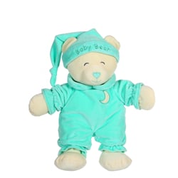 Peluche - Peluche Ourson Baby bear douceur vert menthe - 24 cm