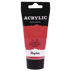 Acrylic, rouge vermillon, Peint.acrylique d'artistes, tube - 75ml