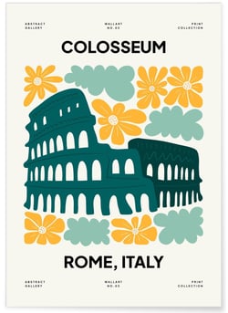 Affiche Rome Colisée | A3 : 29,7x42cm