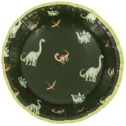 6 Bols Dinosaures Vert