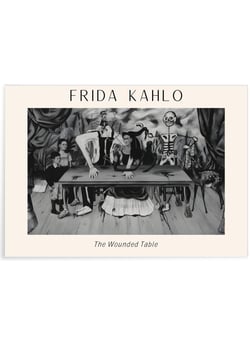Affiche Frida Kahlo « The Wounded Table » | A3 : 29,7x42cm