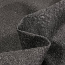 Tissu Toile extérieure uni Grande Largeur Dralon Gris anthracite chiné