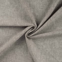 Tissu Lin Coton uni Taupe chiné