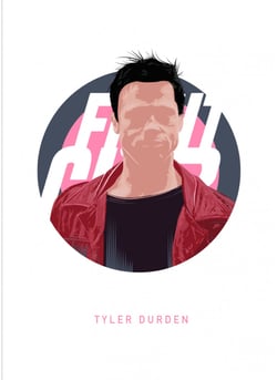 Affiche Tyler Durden | A3 : 29,7x42cm