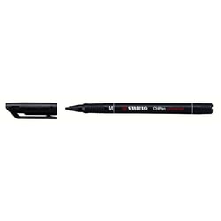Stylo-feutre permanent pointe moyenne 1 mm - STABILO - Noir - Lot de 10