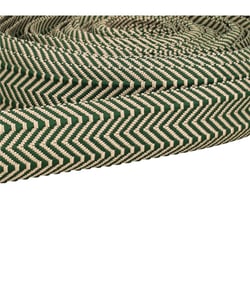 Bobine 15m sangle double chevrons 38mm vert