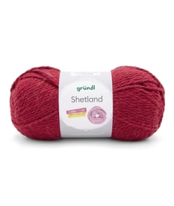 Pelote de laine à tricoter SHETLAND - 100GR - GRUNDL 13 Rouge