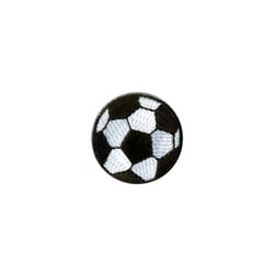 Lot de 3 écussons thermocollants ballon de foot 2,5cm