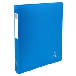 Classeur 4 anneaux 30mm polypropylène OPAK rigide 10/10e - A4 Maxi. - Bleu clair - x 10 - Exacompta