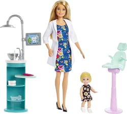 Barbie Coffret Dentiste Blonde - Mattel