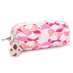 Trousse Kipling GITROY 23 CM - 3 Compartiments Pink Palm