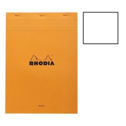 Bloc notes - A4 -  21 x 29,7 cm - Pages blanches - 80 feuilles - Rhodia