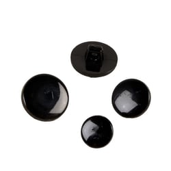 Bouton à queue nylon recylé noir