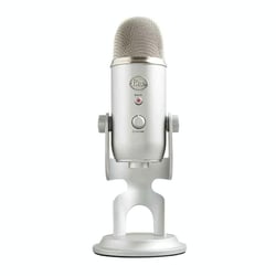 Microphone USB Condensateur Noir Polyvalent Haute Qualité Pour Enregistrement Argent YONIS