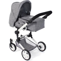 Poussette de poupée combinée JARA jean gris