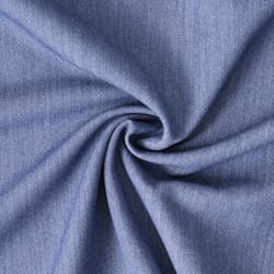 Tissu Gabardine de Viscose extensible Noelia uni Bleu jean