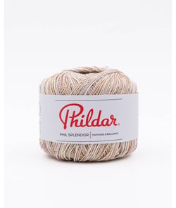 Fil de coton à tricoter Phil Splendor - Phildar Beige Ecru