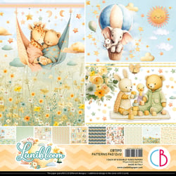 8 papiers scrapbooking carterie 30 x 30 cm Ciao Bella LUNIBLOOM