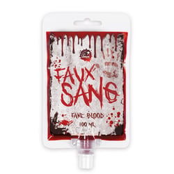 Poche de liquide effet spécial -Hémoglobine – 100 ml – maquillage Halloween – P'tit Clown