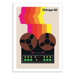 Affiche 30x40 cm - Chicago 68 - Bo Lundberg