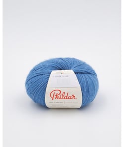 Pelote à Tricoter Phildar Phil Caresse - Douceur et Facilité d'Entretien pour Toute la Famille Bleu (GITANE)