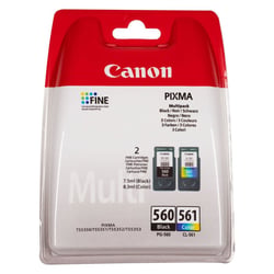 2 cartouches d'imprimante Canon PG560 noir CL561 couleur
