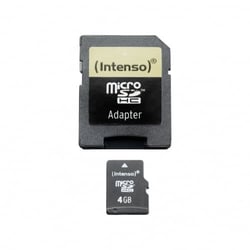 Carte mémoire - INTENSO - Secure Digital (SD) - 4096 Mo - Noir