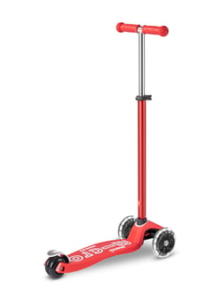 Trottinette Maxi  Deluxe Rouge LED