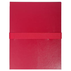 Chemise dos extensible balacron et sangle scratch. - Bordeaux - x 10 - Exacompta