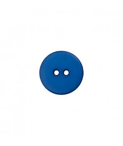 Carte de 3 boutons Polyester Bleu roi 23mm - Union Knopf Bleu