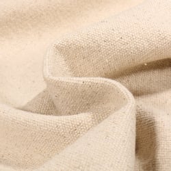 Tissu Toile de Coton lourde uni Ecru